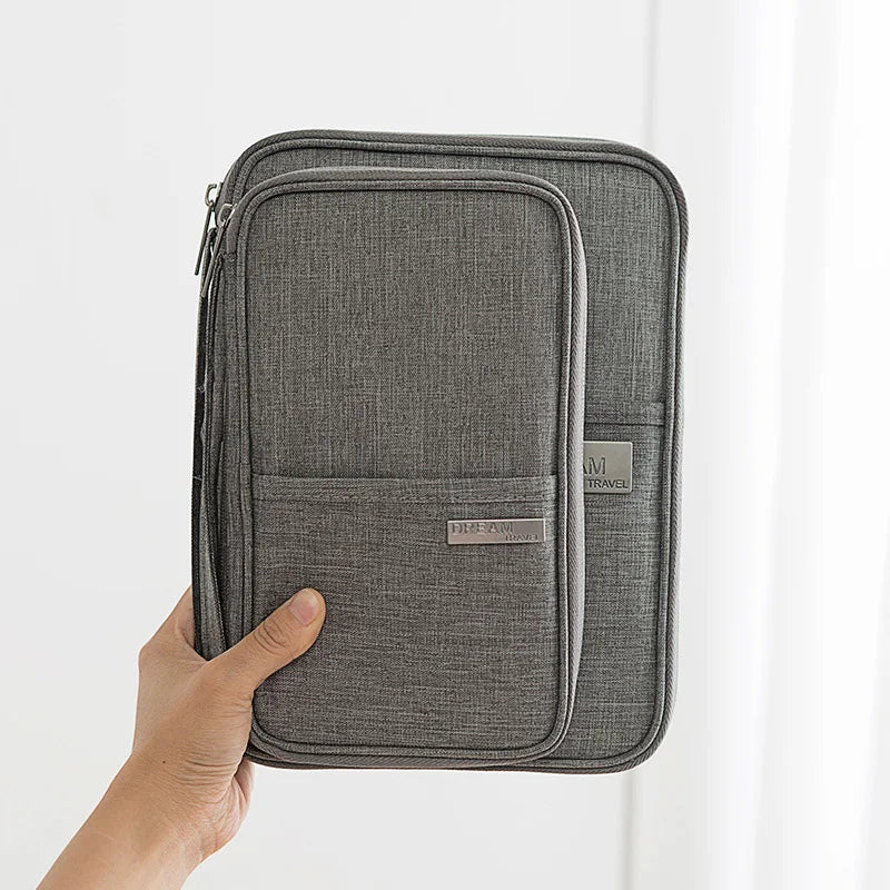 LXHYSJ Travel Wallet — Multi-Pocket Passport Holder & Document Organizer