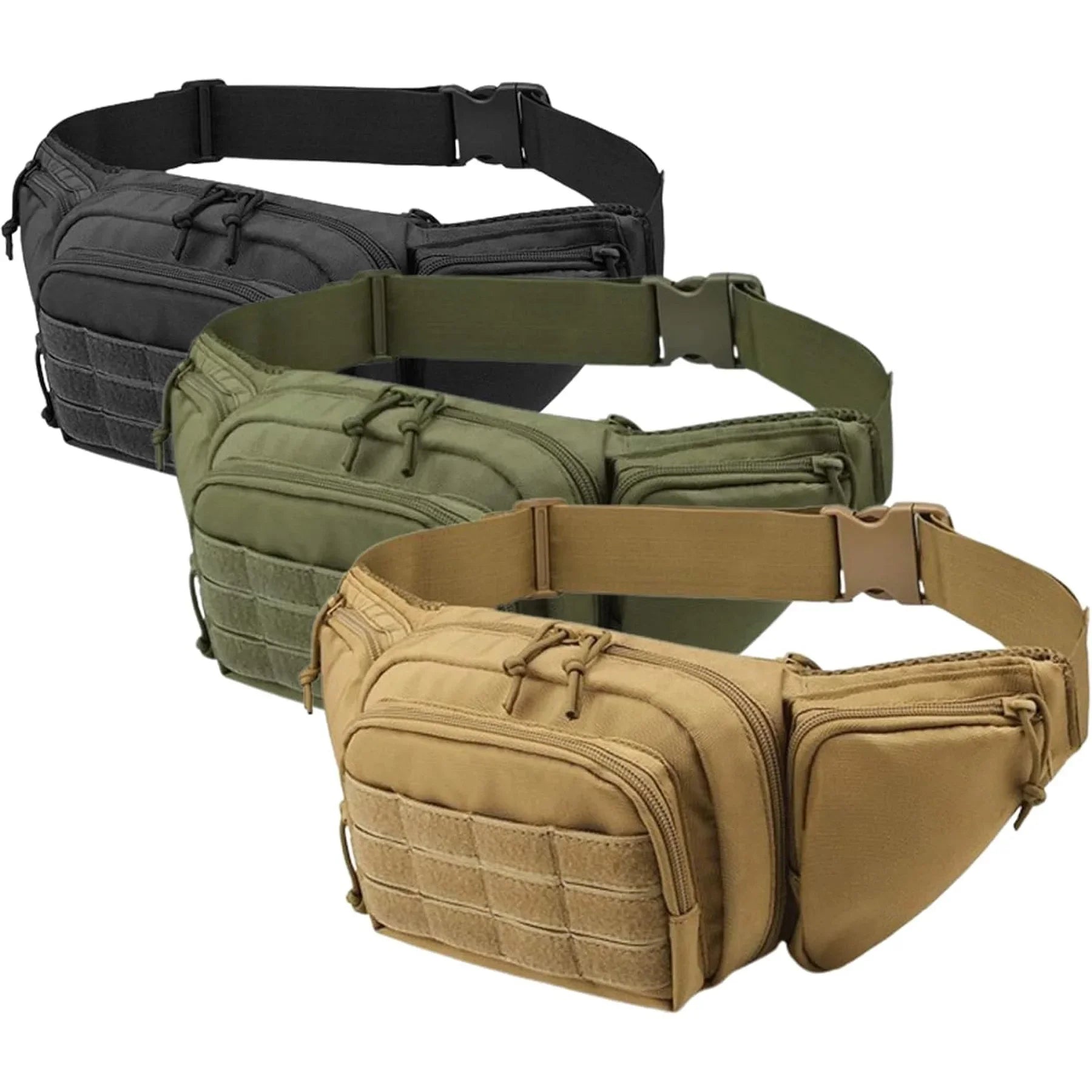 CEXIKA Tactical Multi-Function Waist Pack — Durable Nylon Outdoor Fanny Pack