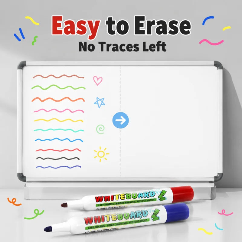Artriink Dry-Erase Whiteboard Markers — 12 Vibrant Colors for Office and School