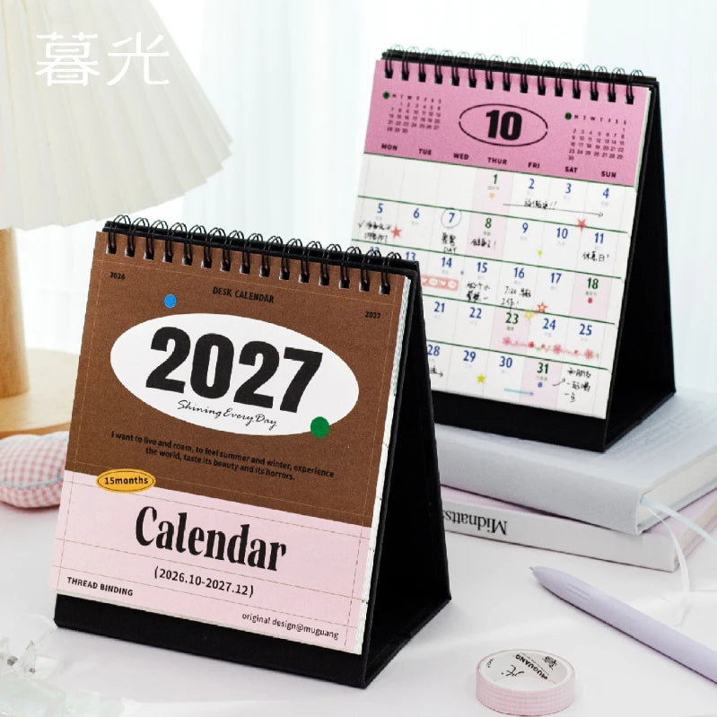 2027 Desk Calendar — Multi-Functional Planner for Habit Tracking