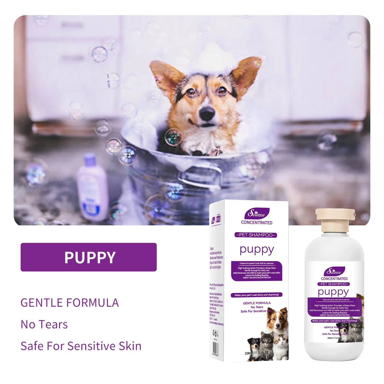 Pet Shampoo — Hypoallergenic Formula