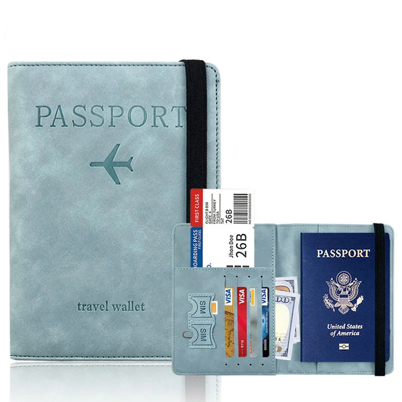 BUYLEMO Travel Passport Holder — Multi-Slot Card Wallet & Organizer