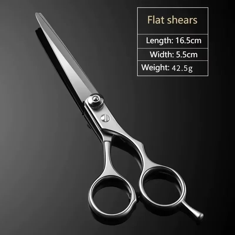 Professional Haircutting Scissors Set — 6 Inch Barber Cutting & Thinning Tools