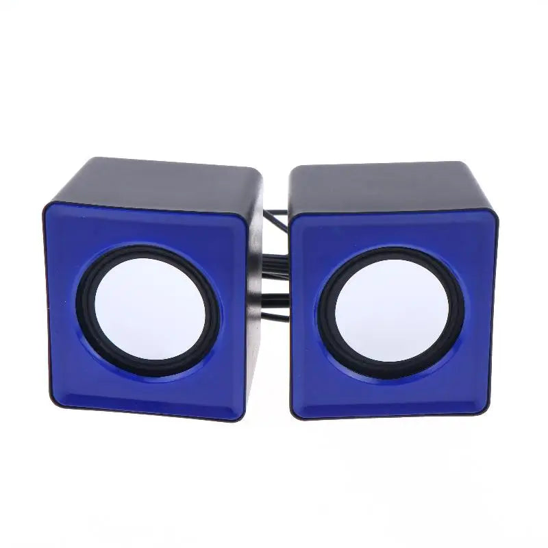 KOQZM USB Computer Speakers — Stereo LED Audio System with Built-in Microphone