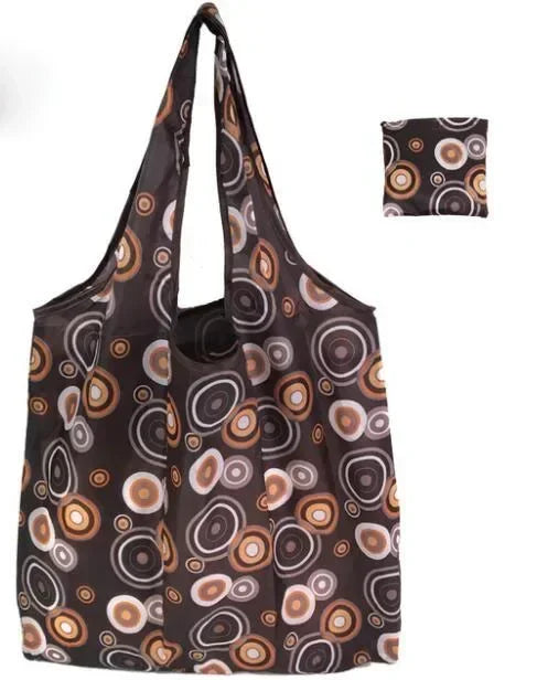 eTya Reusable Floral Shopping Bag — Foldable Large Capacity Tote