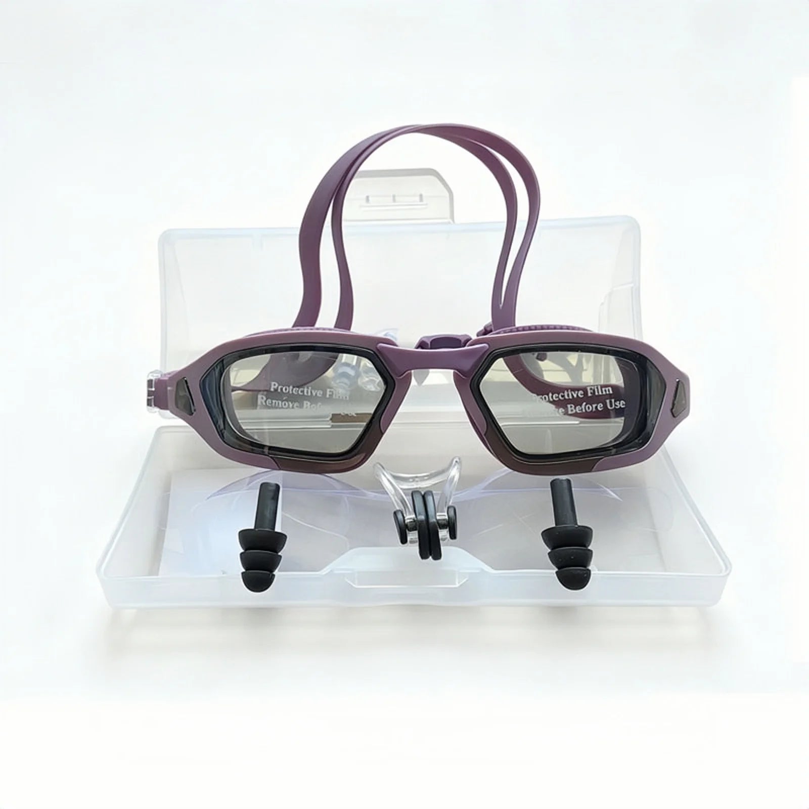 Professional Swimming Goggles Set — Anti-Fog High-Definition Eyewear