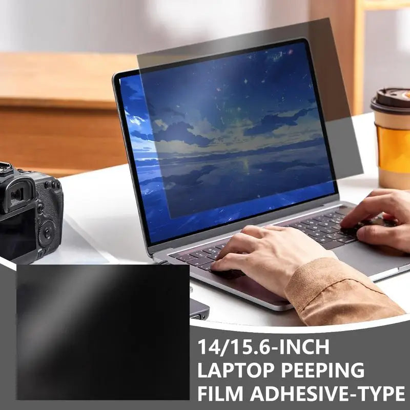 Laptop Privacy Screen Protector — Anti-Glare Blue Light Filter