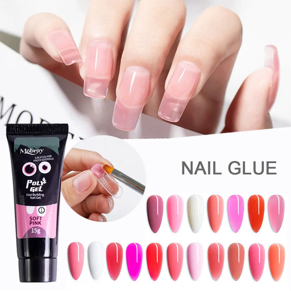 Poly Nail Gel Extension Set — Quick Building Manicure Kit