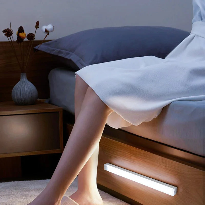 Wireless Motion Sensor LED Bar Light — Rechargeable Magnetic Cabinet Lamp