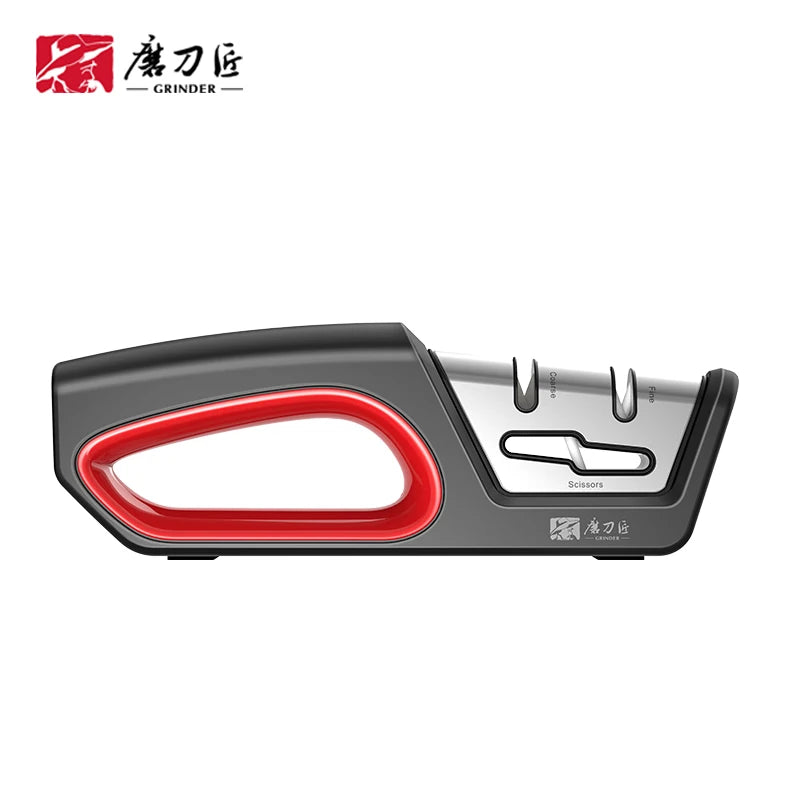 GRINDER 4-in-1 Kitchen Knife Sharpener — Tungsten & Diamond Blade Restorer