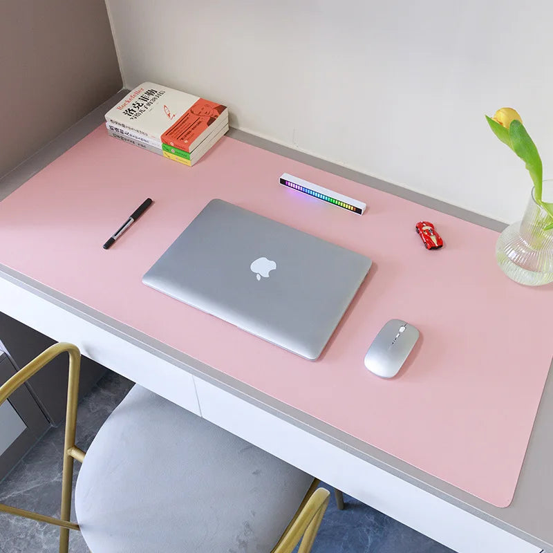 Leather Desk Mat — Waterproof Non-Slip Mousepad for Home Office