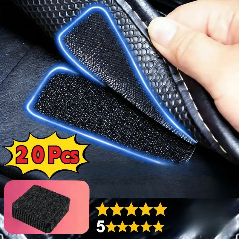 Self-Adhesive Hook and Loop Fasteners — Strong Double-Sided Car Mat Grippers