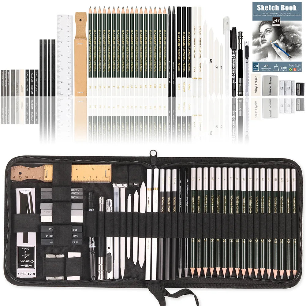 HOPK Professional Sketch Pencil Set — Comprehensive Drawing Kit for Artists