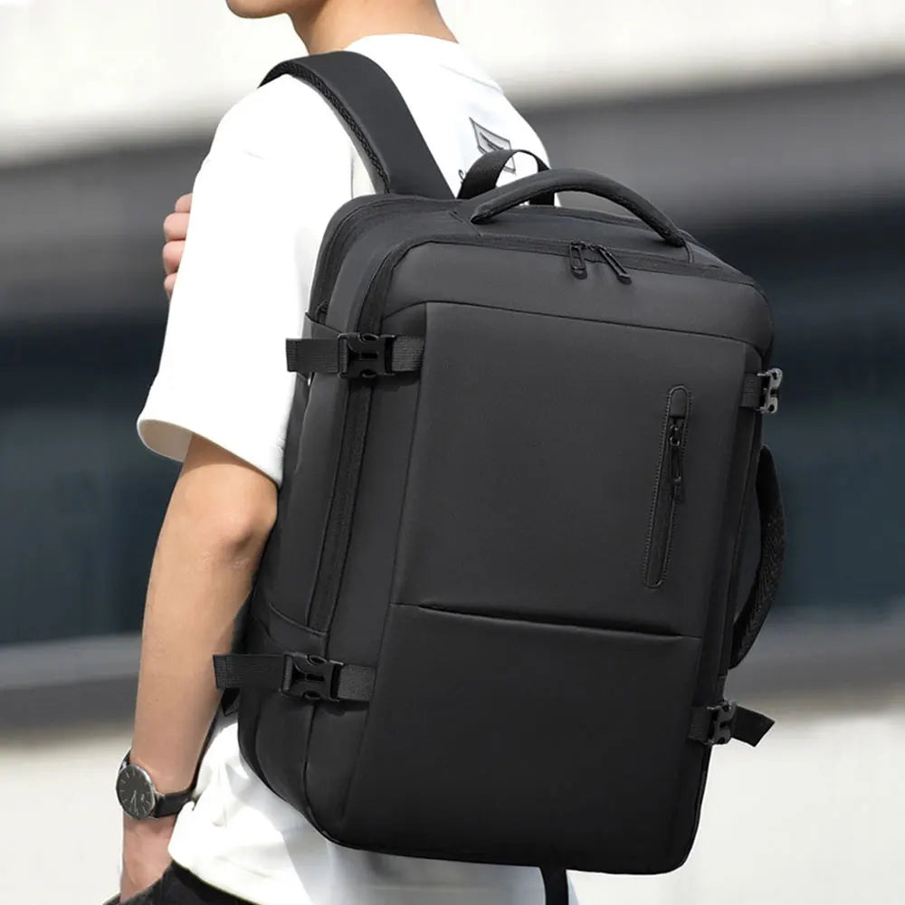 HTLT Men's Business Backpack — Expandable Laptop Bag for Travel