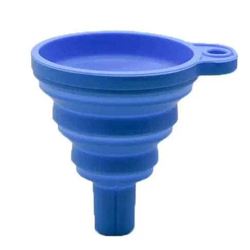 Collapsible Silicone Engine Funnel — Portable Liquid Pouring Tool for Cars