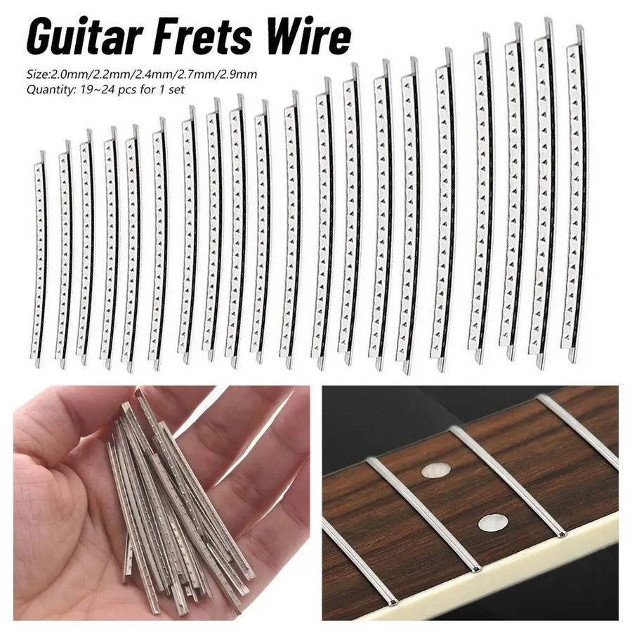 Stainless Steel Guitar Fret Wire Set — Precision Fingerboard Frets for Ukulele