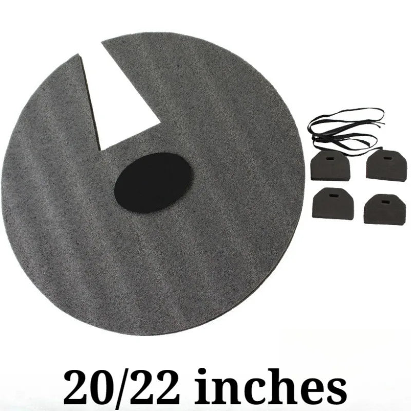 Circular Drum Pad — Shock-Absorbing Soundproof Musical Accessory