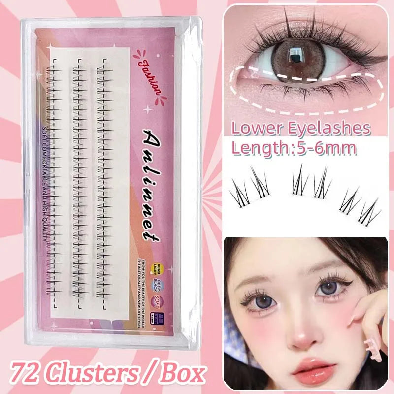 Anlinnet DIY False Eyelashes — Natural Length Reusable Individual Lashes