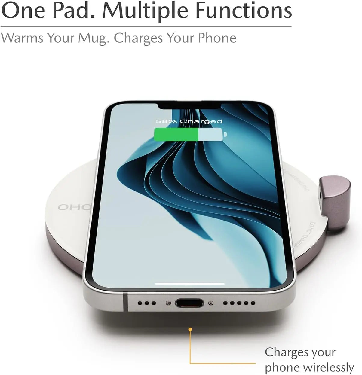 IOSN Self-Heating Ceramic Mug Set — Smart Temperature Control & Wireless Charging