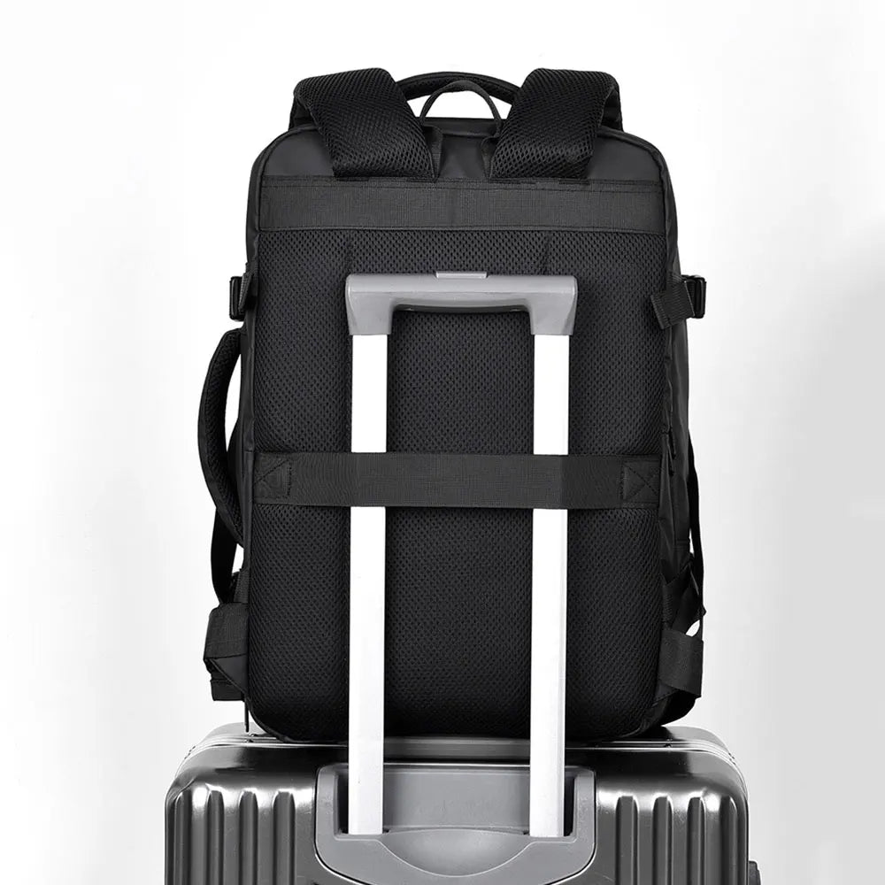 HTLT Men's Business Backpack — Expandable Laptop Bag for Travel