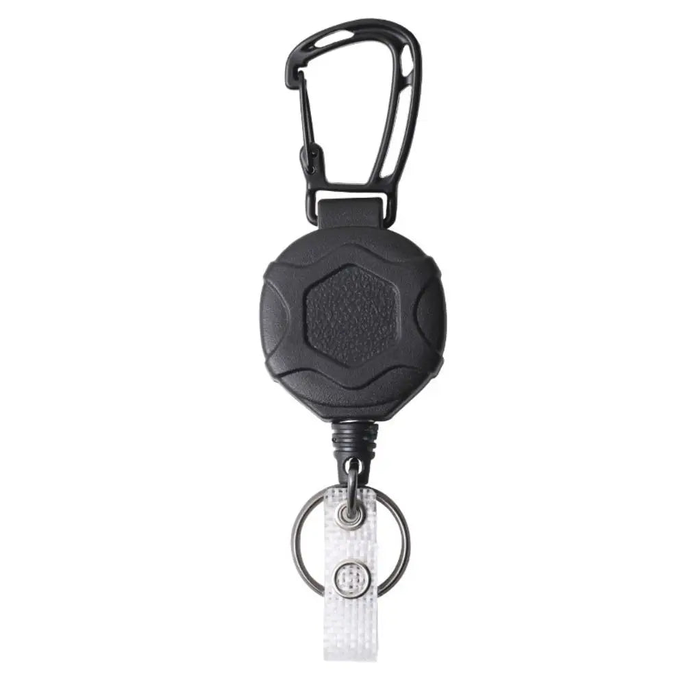 Retractable Badge Holder — Heavy Duty ID Card Reel with Carabiner
