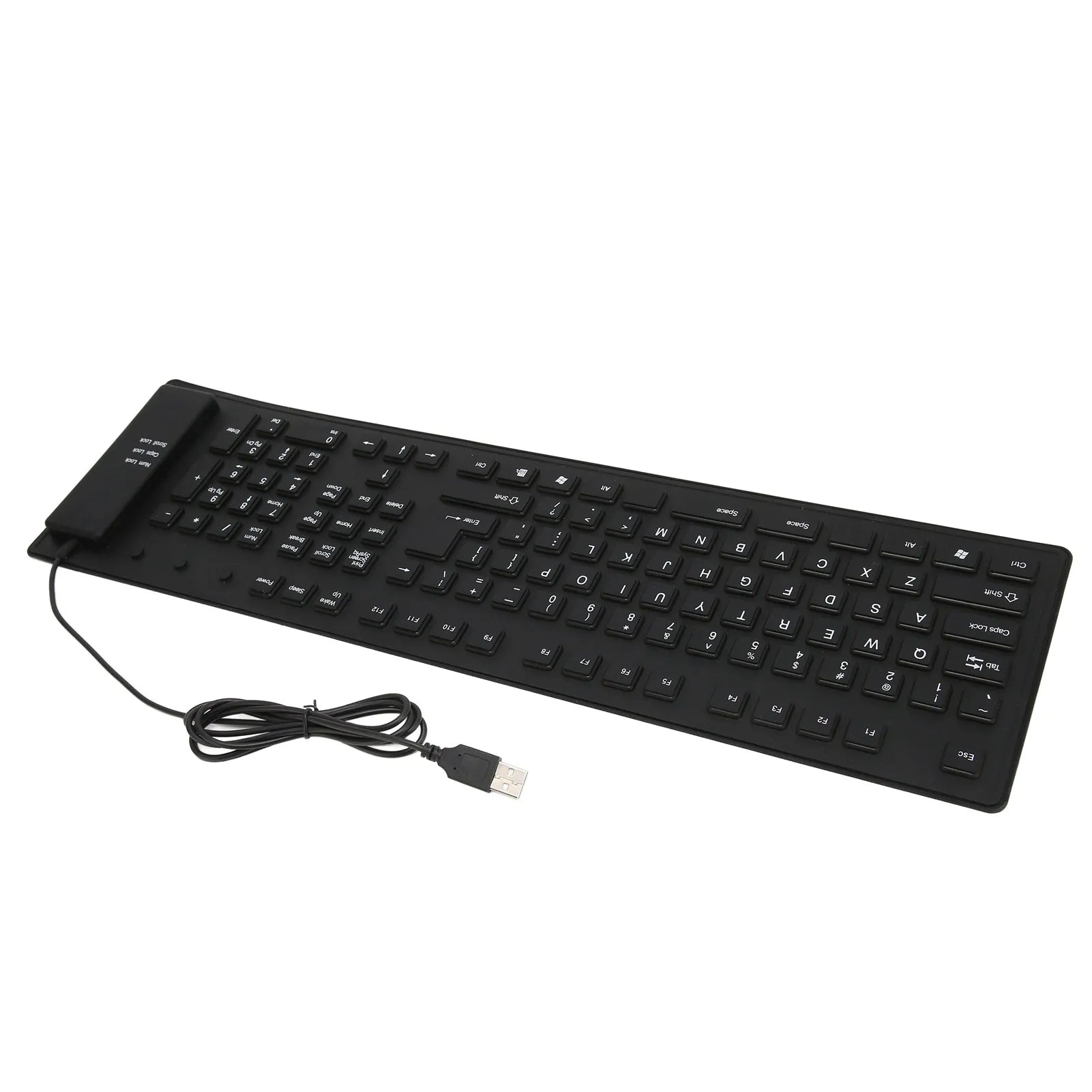 VBESTLIFE Foldable Silicone Keyboard — Waterproof USB Wired Typing Solution