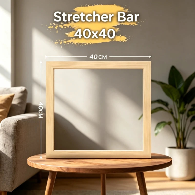 Detachable Wooden Canvas Stretcher Bars — Modular DIY Painting Frame