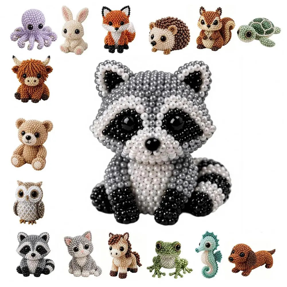 DIY 3D Animal Beading Kit — Creative Handmade Craft Set for Stress Relief