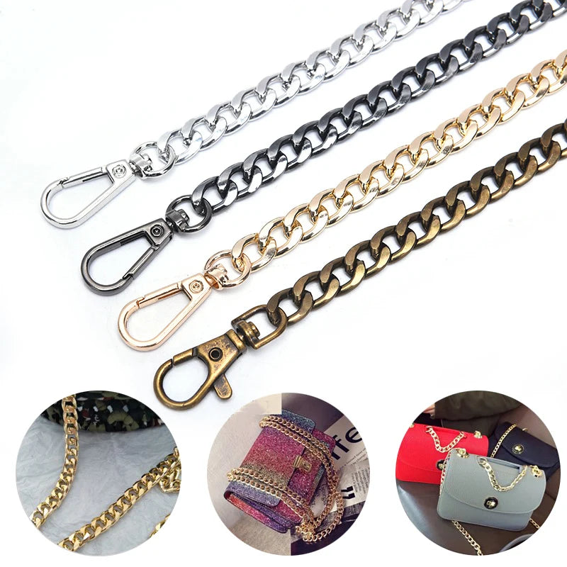 Metal Bag Strap Chain — Replacement Handle for Purses and Handbags