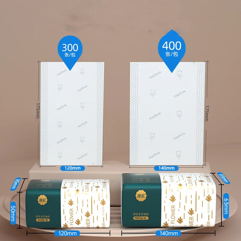 Soft Virgin Wood Pulp Paper Towels — Multi-Layer Household Napkins
