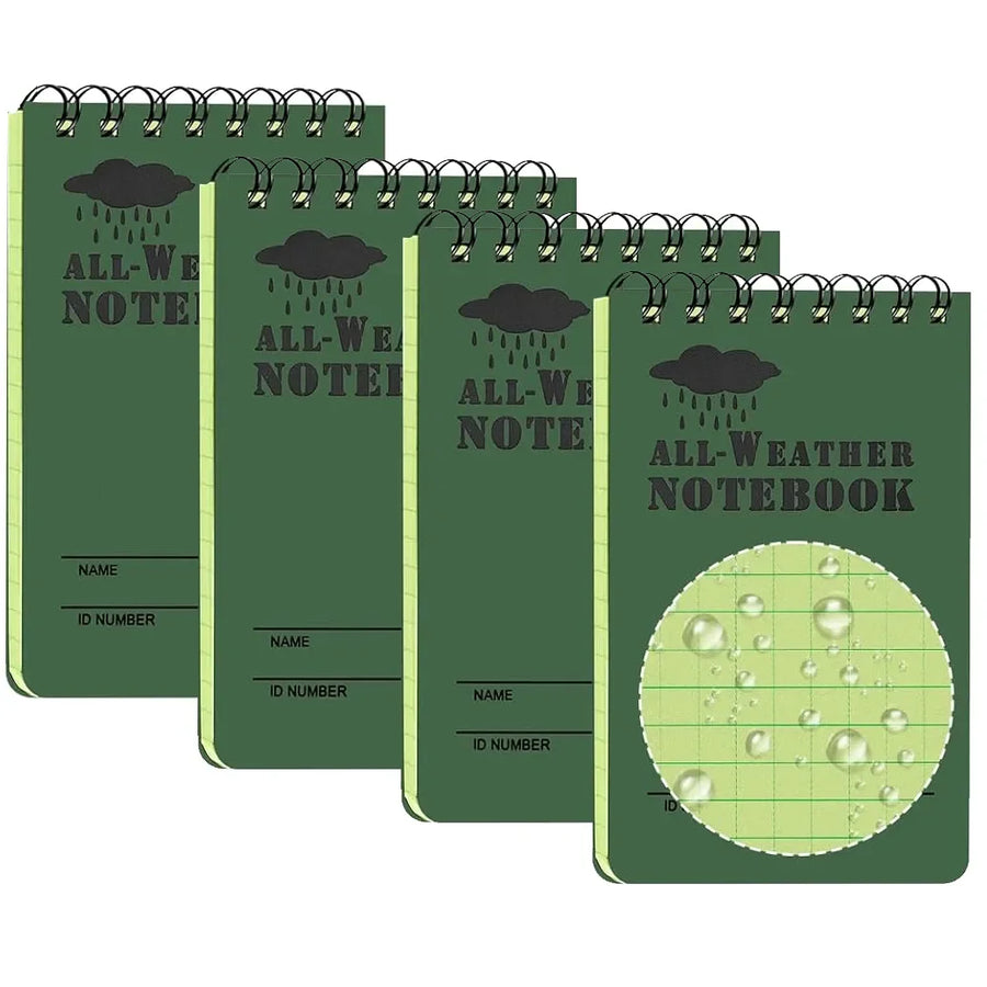 Waterproof Pocket Notebook — All-Weather Rainproof Notepad for Outdoor Use
