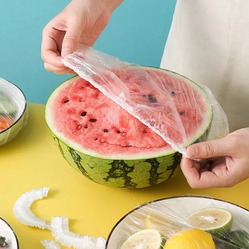 Disposable Food Covers — Fresh-Keeping Plastic Wrap for Kitchen Storage