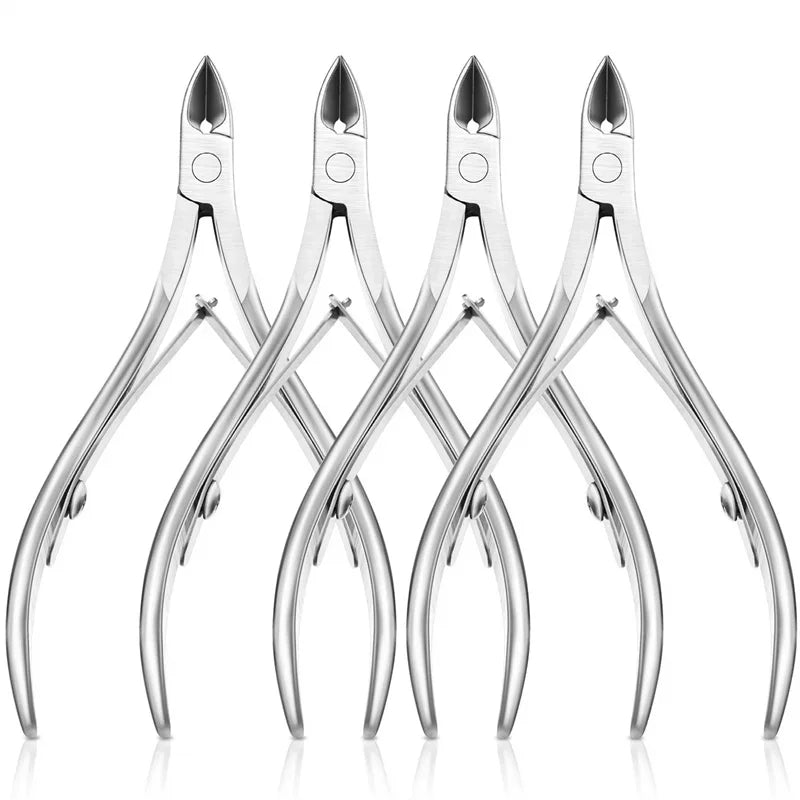 Professional Stainless Steel Cuticle Nippers — Precision Manicure Tool