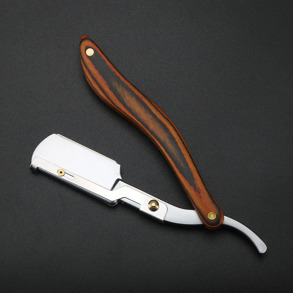 XUAN FENG Professional Straight-Edge Razor — Hand-Polished Stainless Steel Shaving Tool