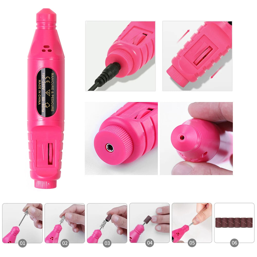 DUTRIEUX Professional Nail Drill and UV LED Lamp Kit — Complete Manicure Set