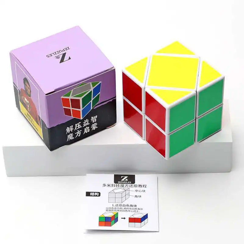 muddy Puddles 2x2x2 Skewb Speed Cube — Educational Brain Teaser Puzzle