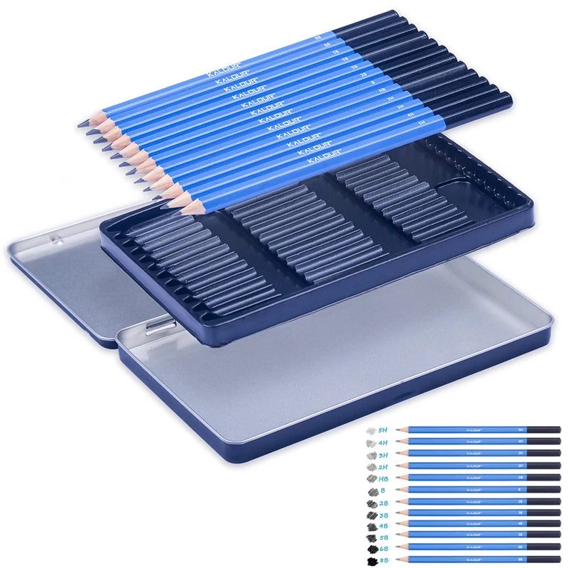 HOPK Professional Sketch Pencil Set — Comprehensive Drawing Kit for Artists