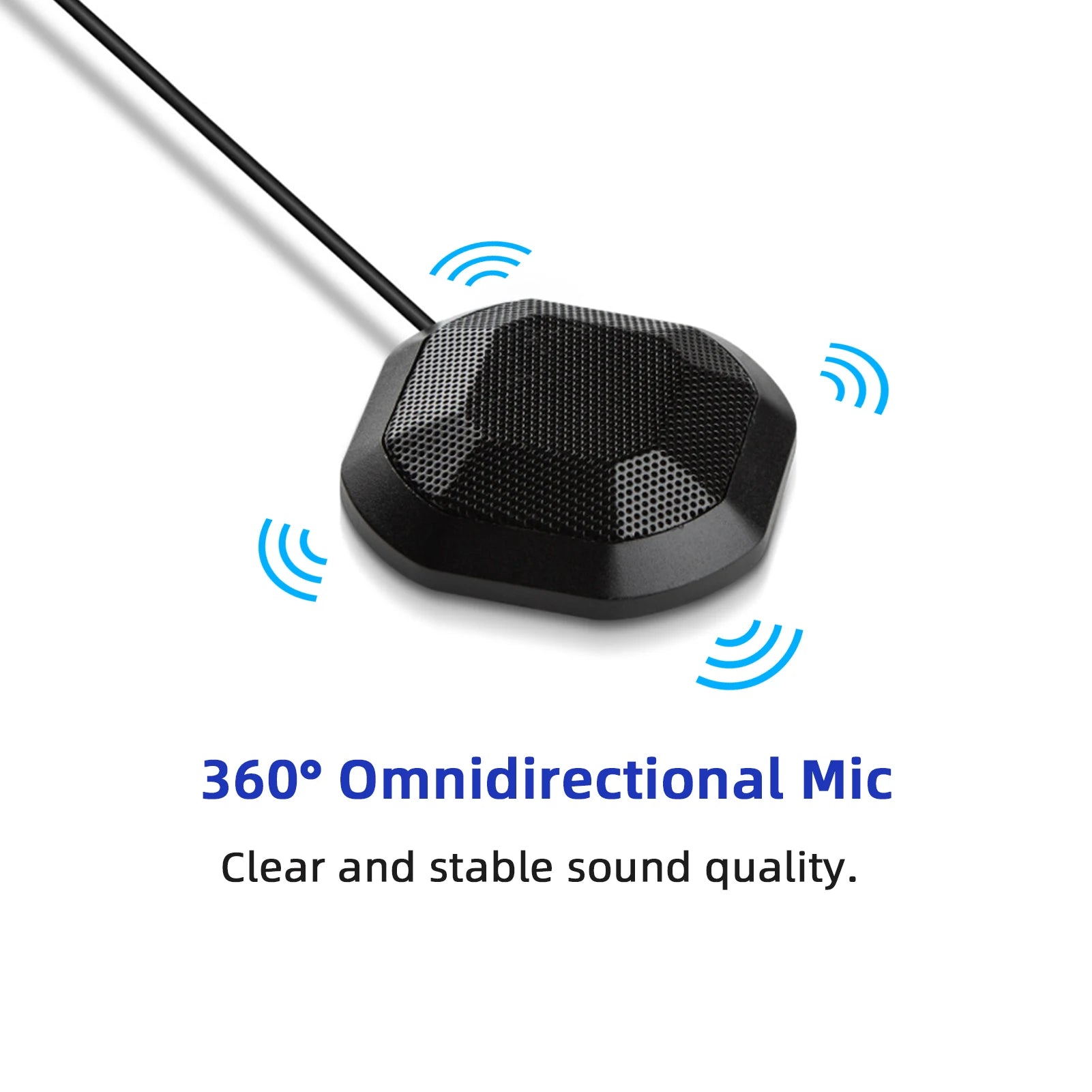 Aibecy USB Conference Microphone — 360° Omnidirectional Desktop Mic