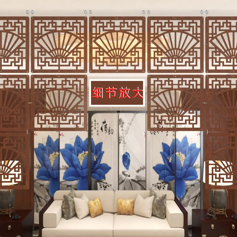 Modern Hollow MDF Hanging Screen — Decorative Room Divider Panel