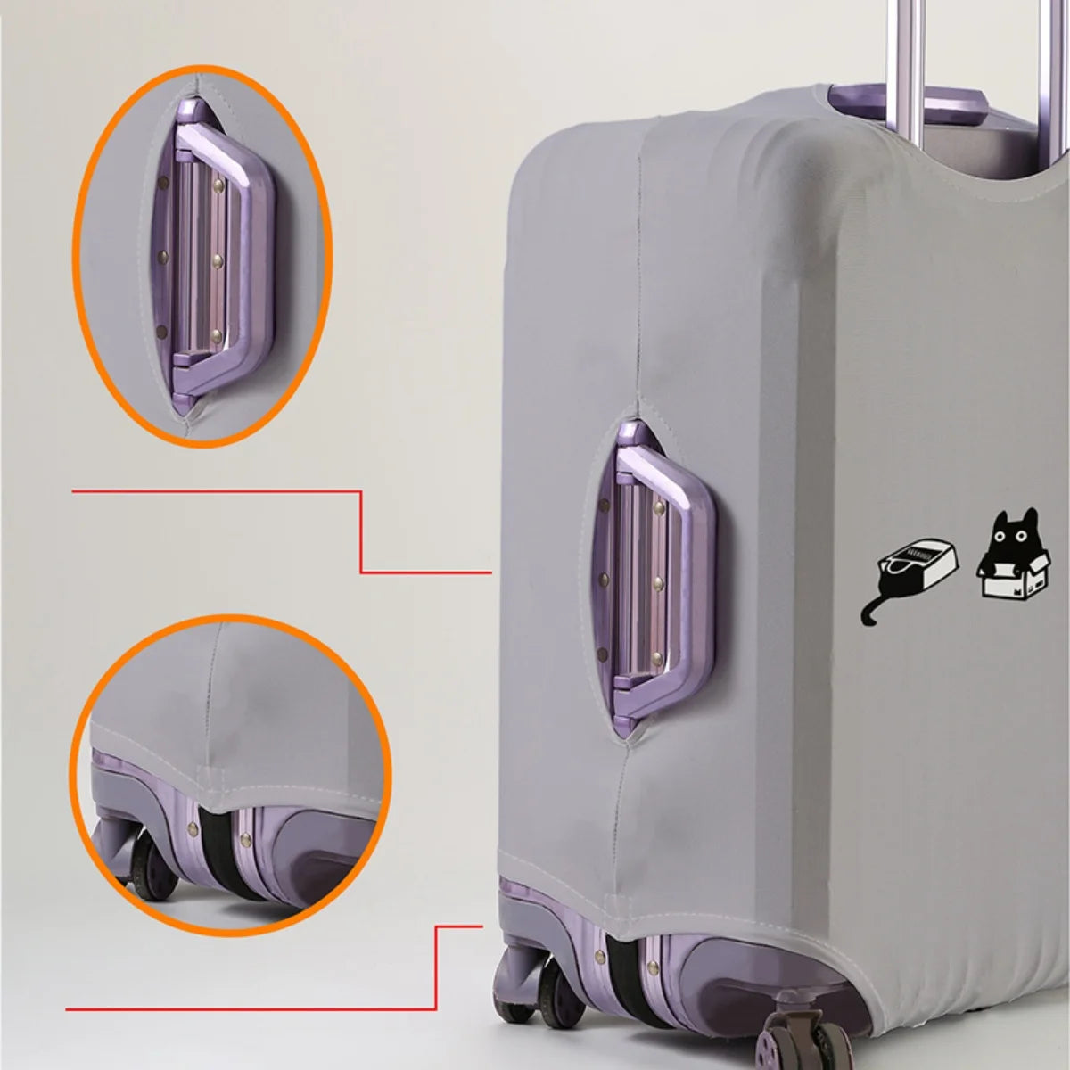 Elastic Luggage Cover Protector — Waterproof and Dustproof Suitcase Guard