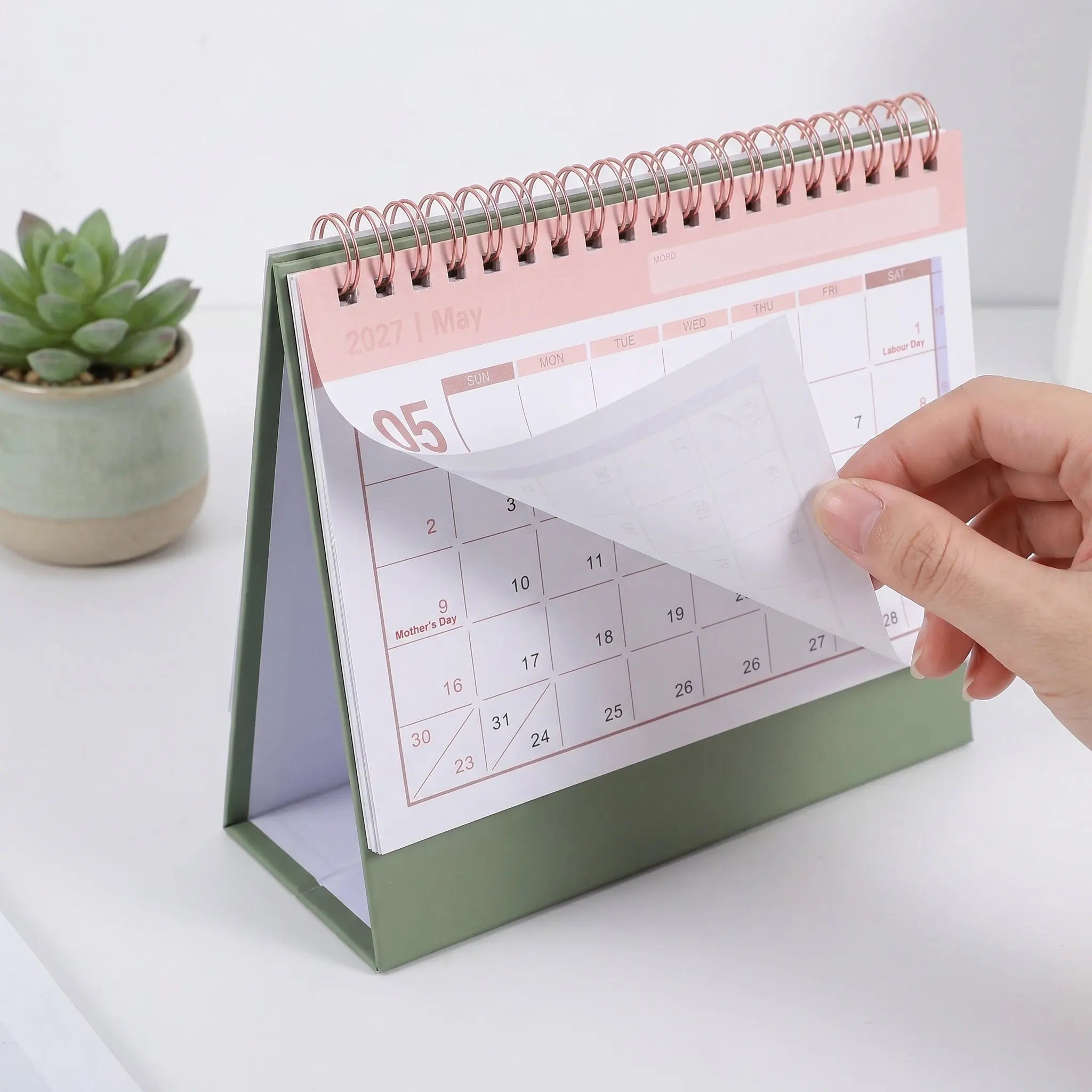 NUOLUX 18-Month Academic Desk Calendar — July 2026 to December 2027 Planner