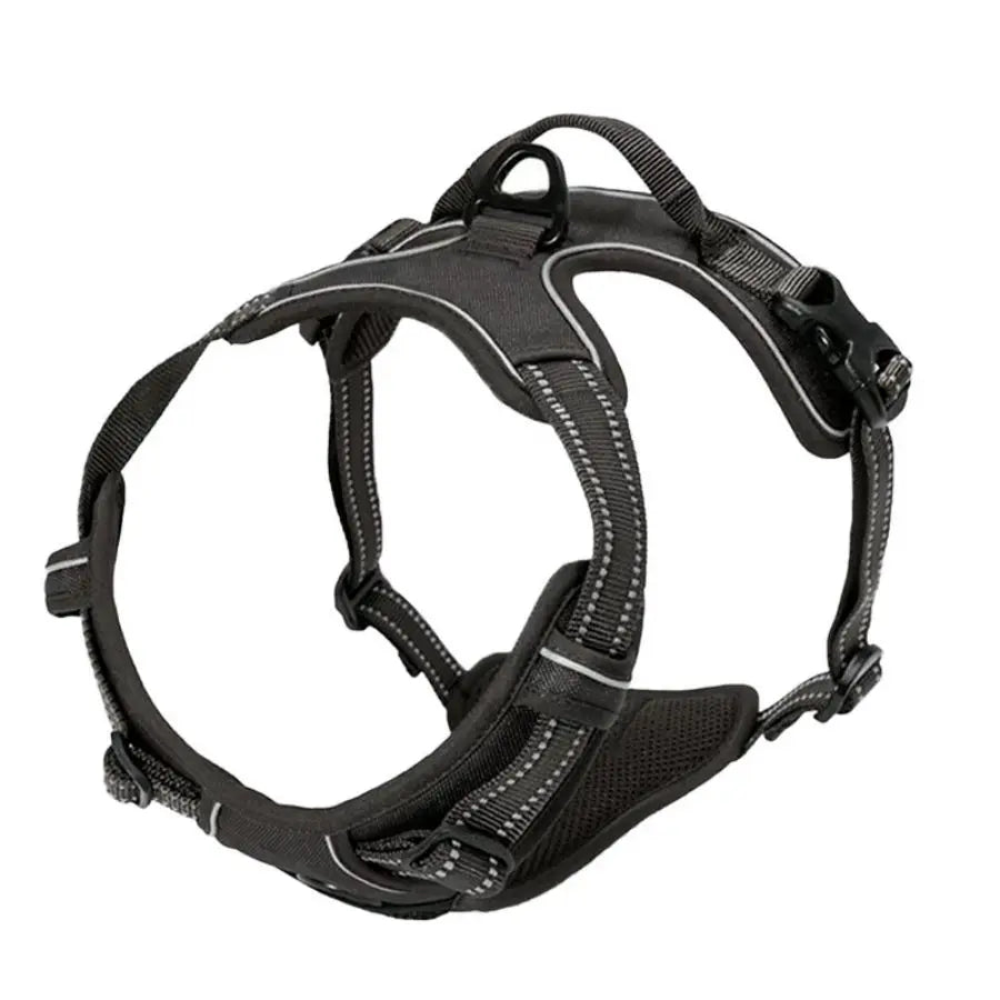 JTPAWS Adjustable No Pull Dog Harness — Reflective Vest with Front Clip