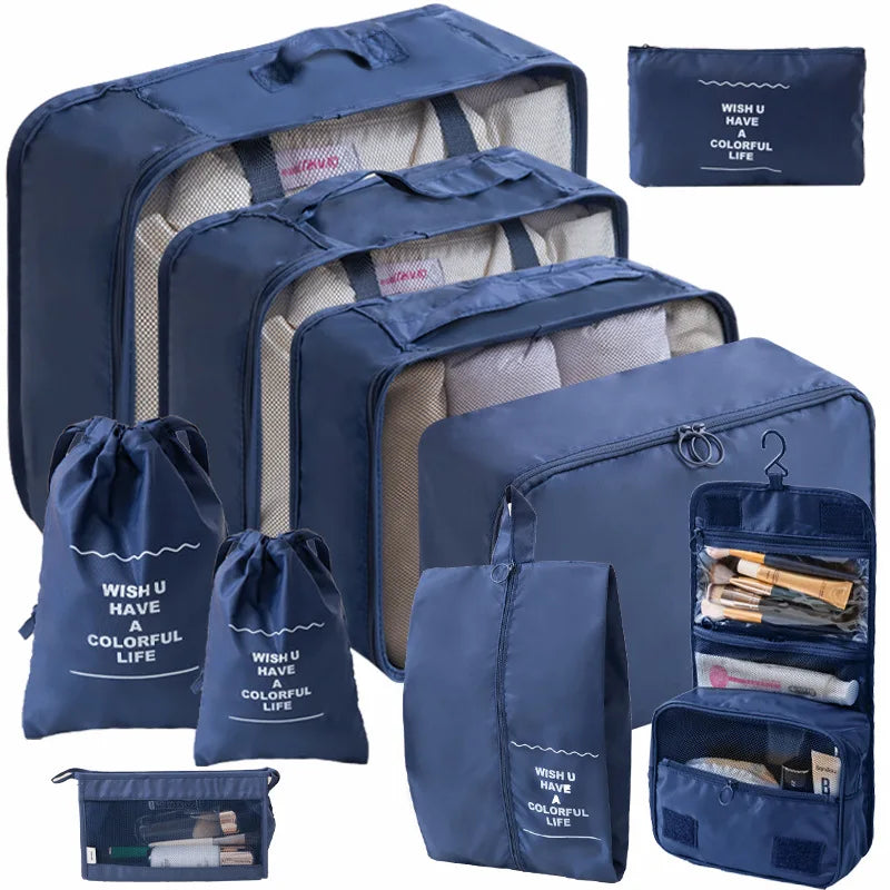 Travel Packing Cube Set — Luggage Organizer Bags for Suitcases