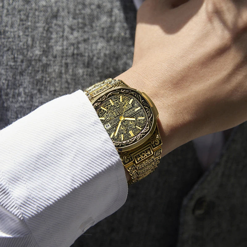 GADYSON Men's Quartz Watch — Luxury Vintage Style with Auto Date