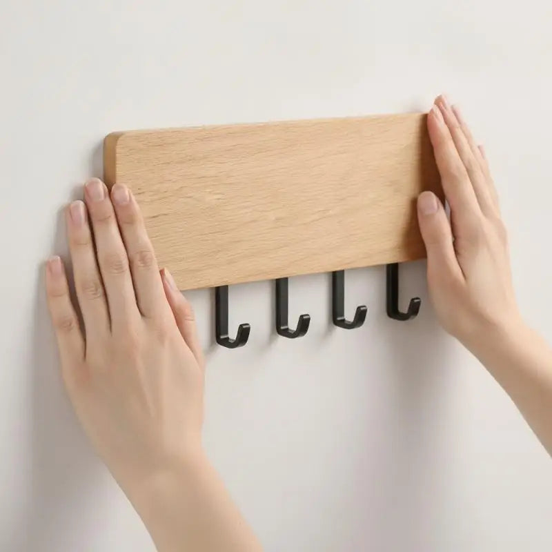 Wall-Mounted Key and Mail Organizer — Space-Saving Entryway Storage Rack