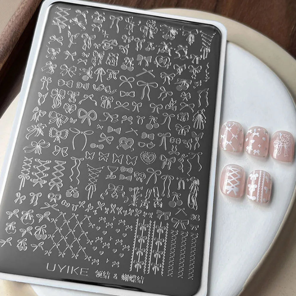 Stainless Steel Nail Stamping Plates — Precision Pattern Transfer Tool