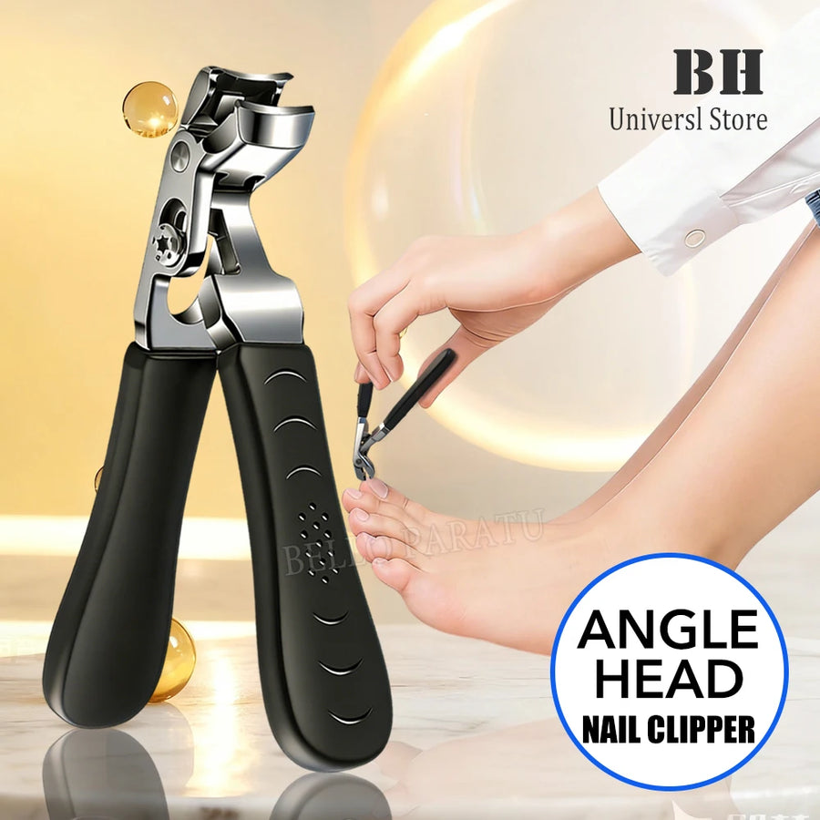 Andvictory Heavy Duty Nail Clipper — Angled Head with Built-In Catcher