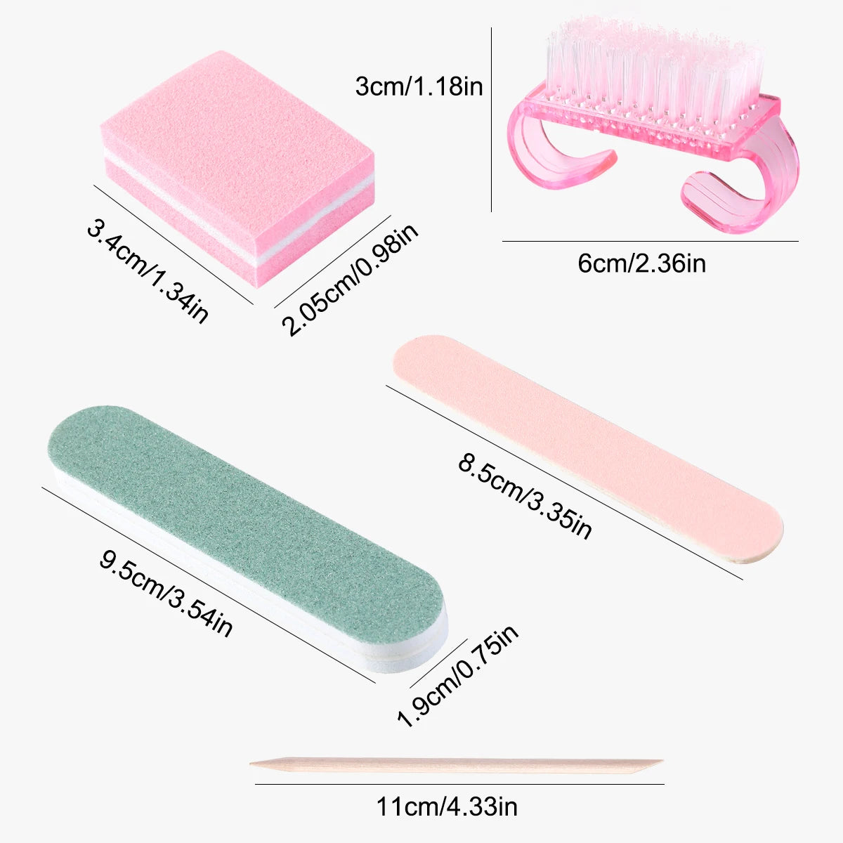 Professional Nail Art Kit — Manicure Preparation & Polishing Set