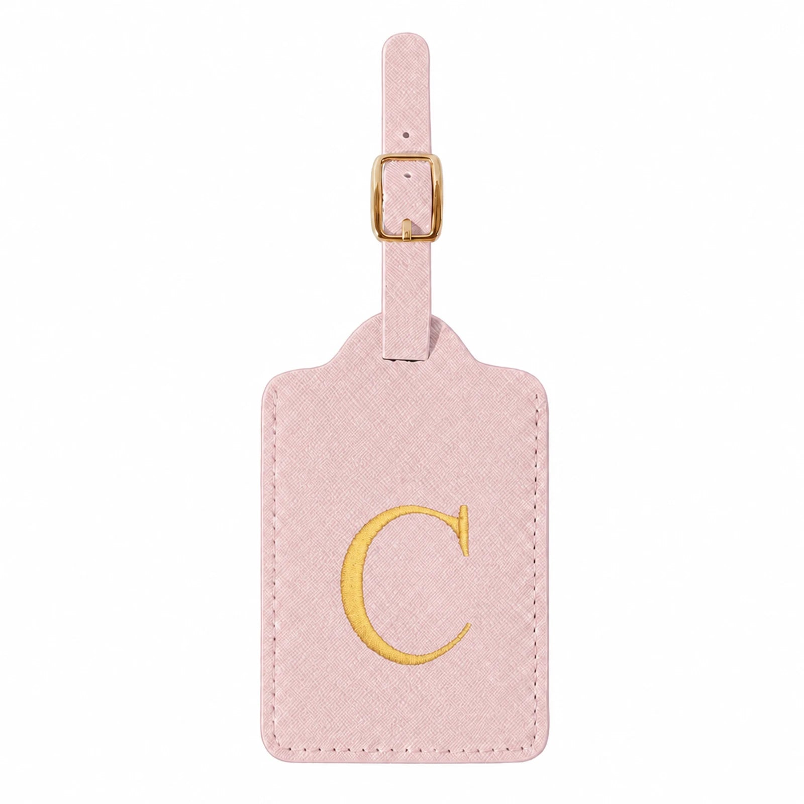 Personalized Alphabet Luggage Tag — Durable PU Leather Travel Accessory