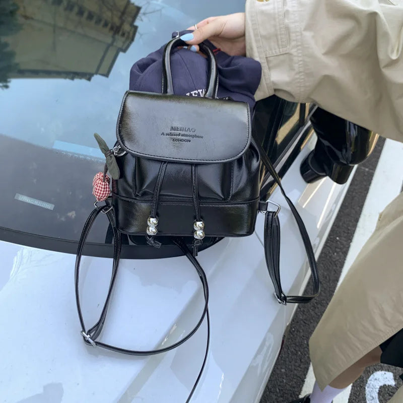 Trendy Mini Backpack — Fashionable Small Shoulder Bag for Women